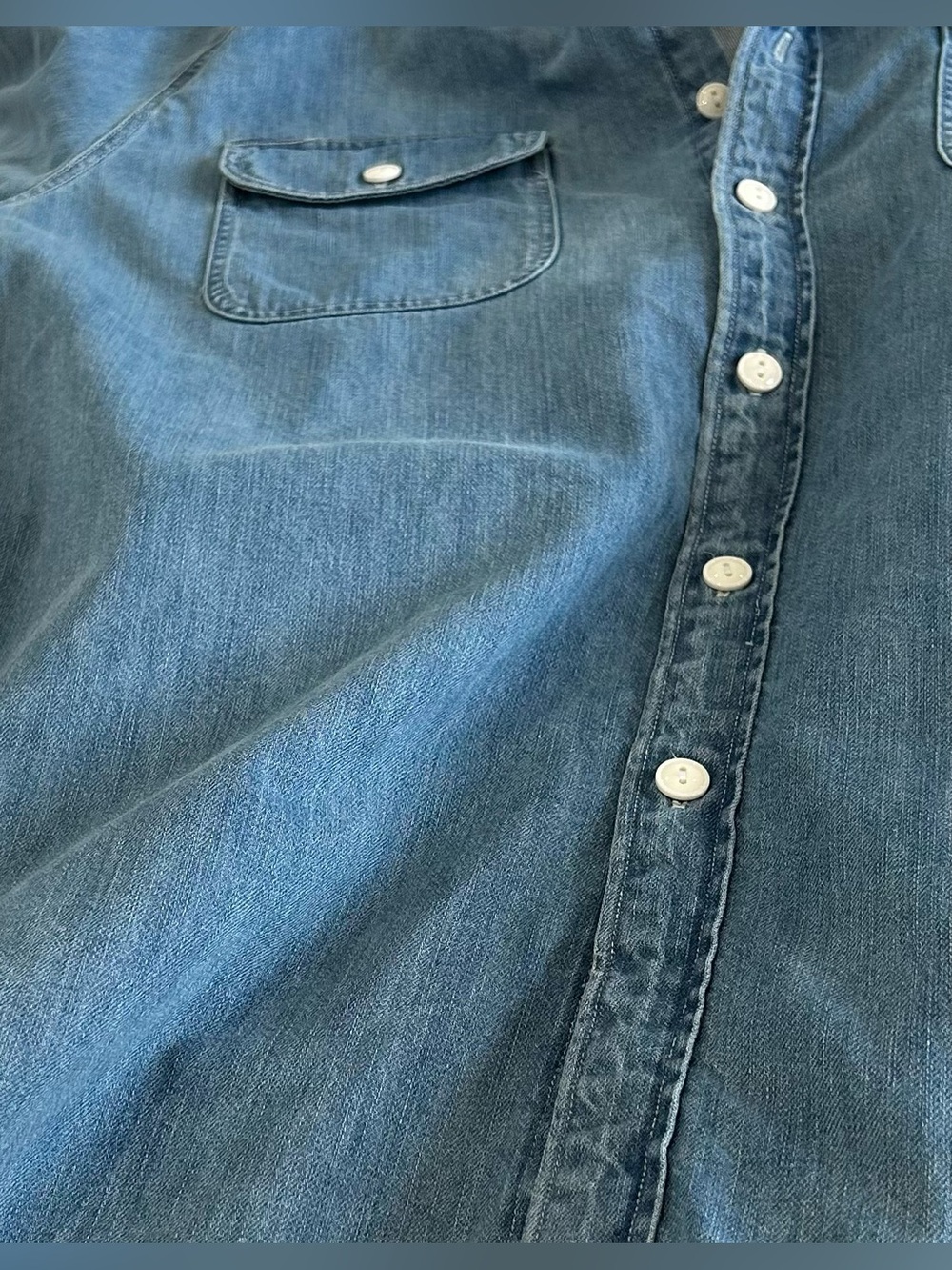 J. Crew-Midweight denim workshirt